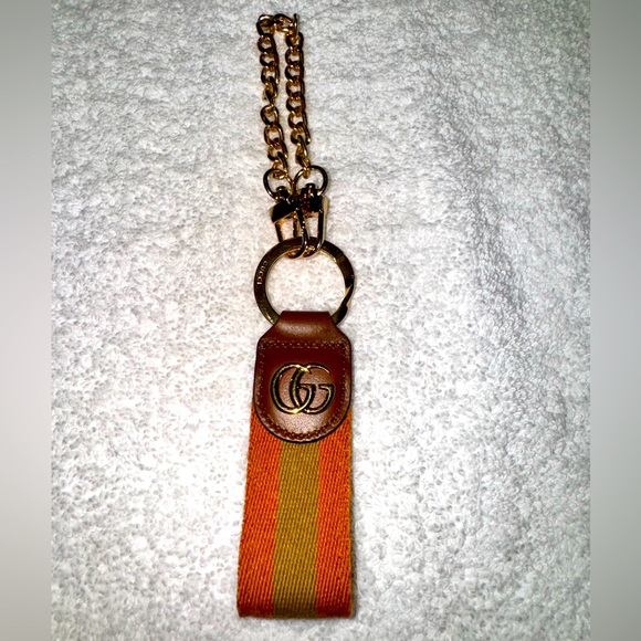 GUCCI OPHIDIA WEB KEY RING KEY CHAIN - Picture 1 of 7